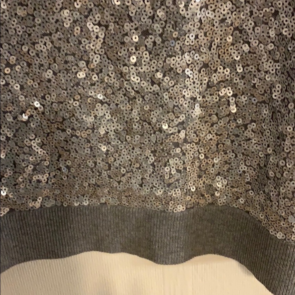 MICHEAL KOR’S gray sequin sweater tank size L. - Picture 4 of 9